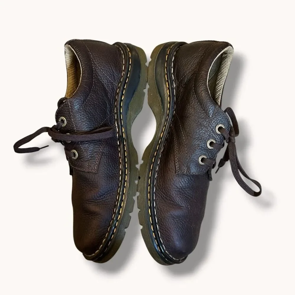 Dr. Martens Ordel Pebbled Leather Oxford Brown Men’s 9